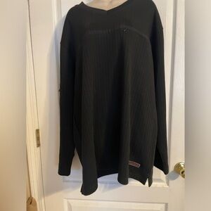 Basix USA Men’s Black Long‎ Sleeve Sweater Size XL Heavyweight Soft Quality Yarn